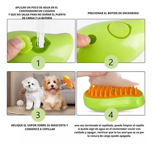 CEPILLO  PAWSTEAM™  VAPORIZADOR
